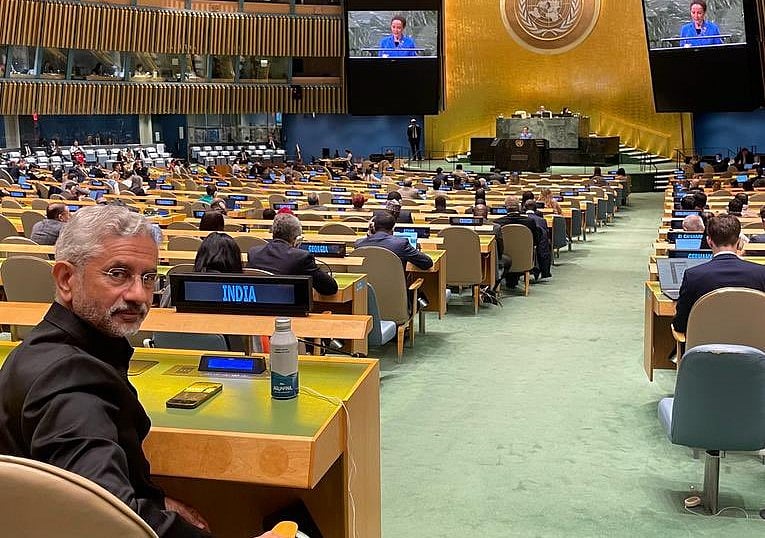 ’ہم ناوابستگی کے دور سے نکل کر عالمی دوست بنے‘، اقوام متحدہ جنرل اسمبلی میں جئے شنکر کا بیان