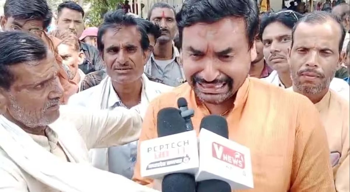 ٹکٹ نہ ملنے پر پھوٹ پھوٹ کر رونے لگے بی جے پی کے رکن اسمبلی، پیسے لے کر امیدوار کھڑا کرنے کا الزام