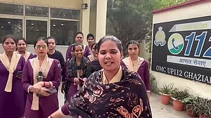 یوپی پولیس کی ’ڈائل 112‘ سروس سے وابستہ خواتین ملازمین کی ہڑتال