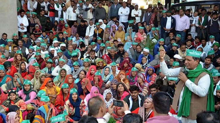 <div class="paragraphs"><p>کسانوں کی مہاپنچایت، تصویر سوشل میڈیا</p></div>