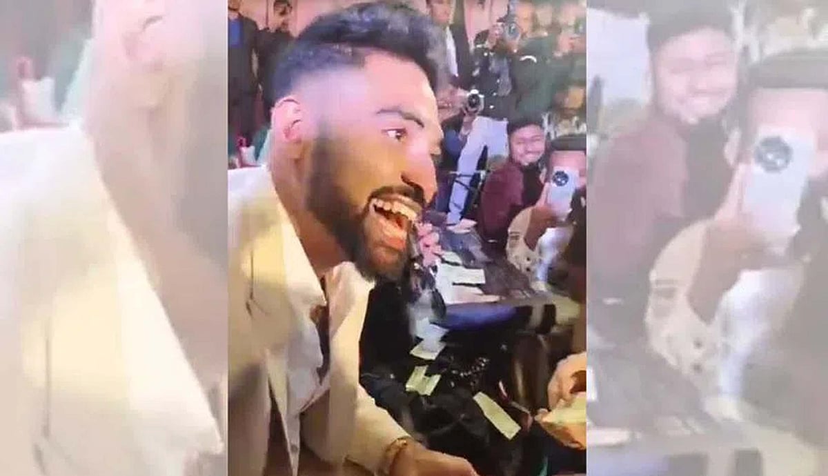 حیدرآبادی گیندباز محمد سراج قوالی سے لطف اندوز، ویڈیو وائرل