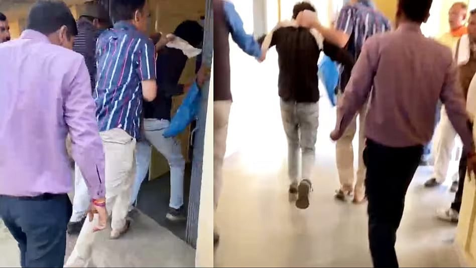 سی ایم ہیلپ لائن پر شکایت سے ناراض سی ای او نے کسان کو بیلٹ سے پیٹا