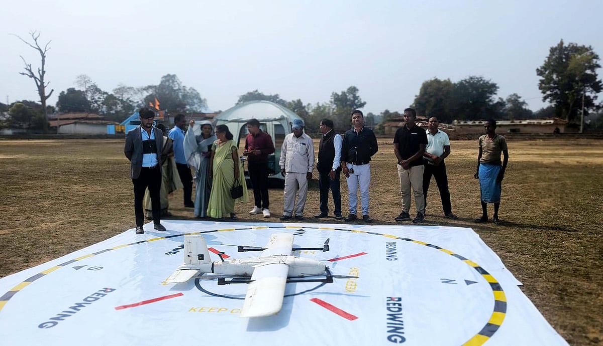 چھتیس گڑھ میں ڈرون کے ذریعے خون کے نمونے بھیجنے کی تیاری، آزمائش کامیاب