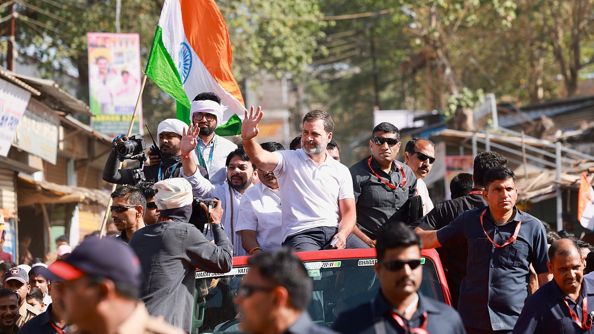 <div class="paragraphs"><p>مہاراشٹر میں بھارت جوڑو نیائے یاترا کے دوران راہل گاندھی، تصویر @INCIndia</p></div>