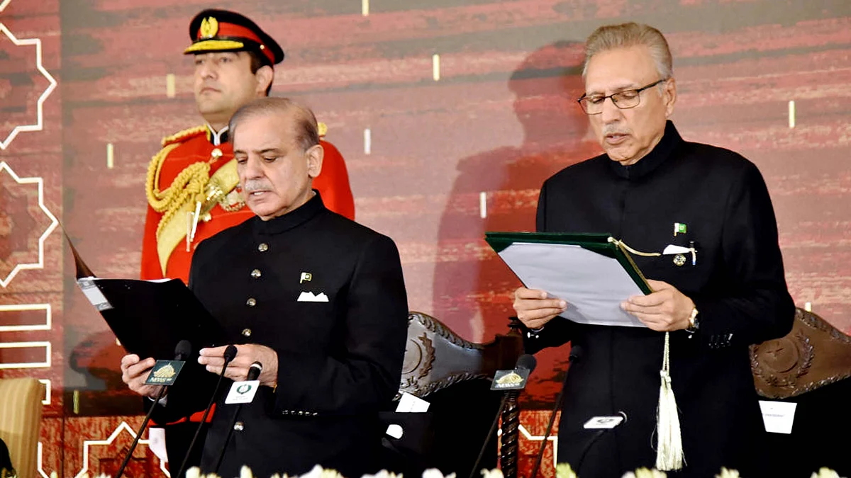 <div class="paragraphs"><p>شہباز شریف کی حلف برداری / Getty Images</p></div>