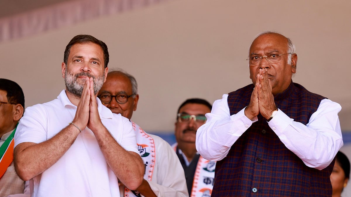 <div class="paragraphs"><p>کانگریس صدر کھڑگے اور راہل گاندھی، تصویر @INCIndia</p></div>