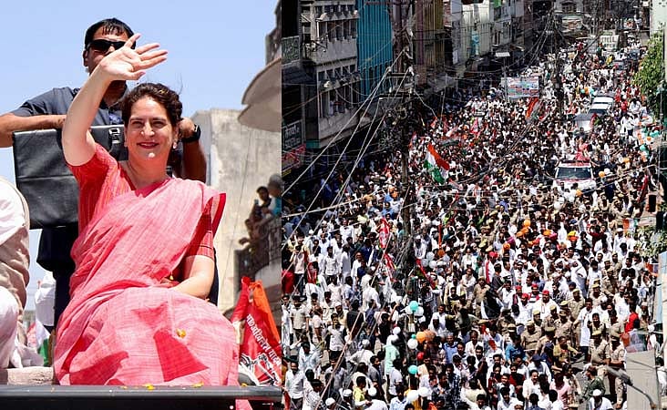 سہارنپور: عمران مسعود کے لیے روڈ شو کرنے پہنچی پرینکا گاندھی عوام کا جوش دیکھ کر ہوئیں بے حد خوش، کہا ’یہ تبدیلی کا اشارہ‘