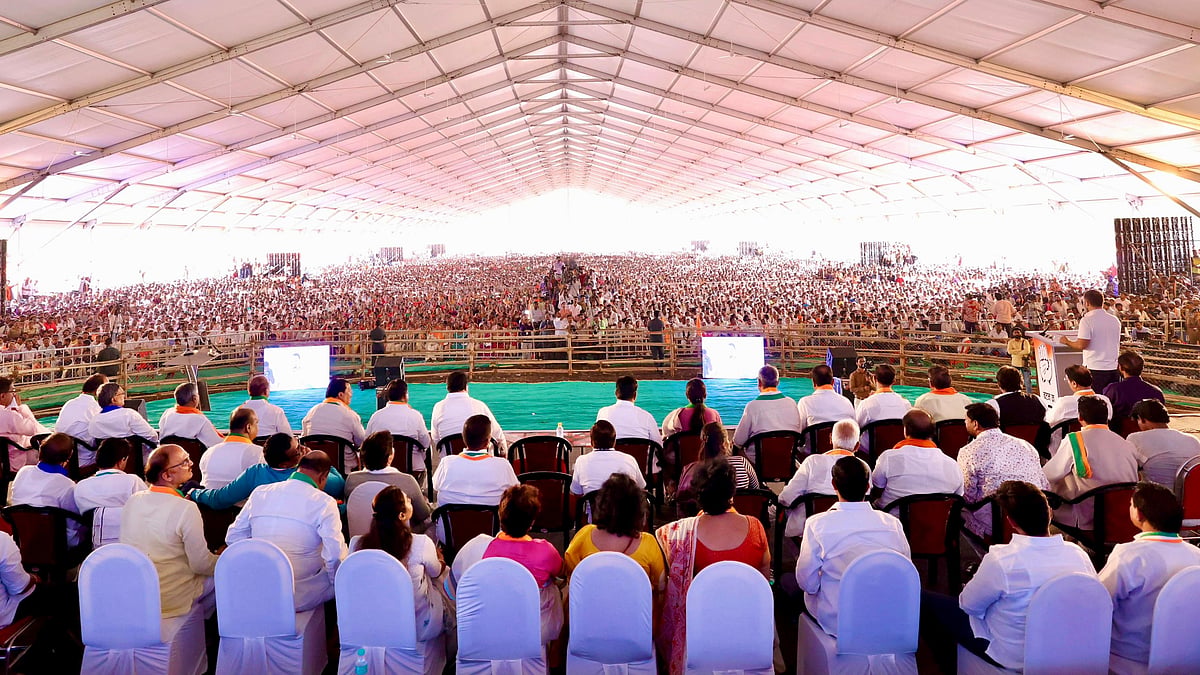 <div class="paragraphs"><p>مہاراشٹر میں انتخابی جلسہ کا منظر، تصویر @INCIndia</p></div>