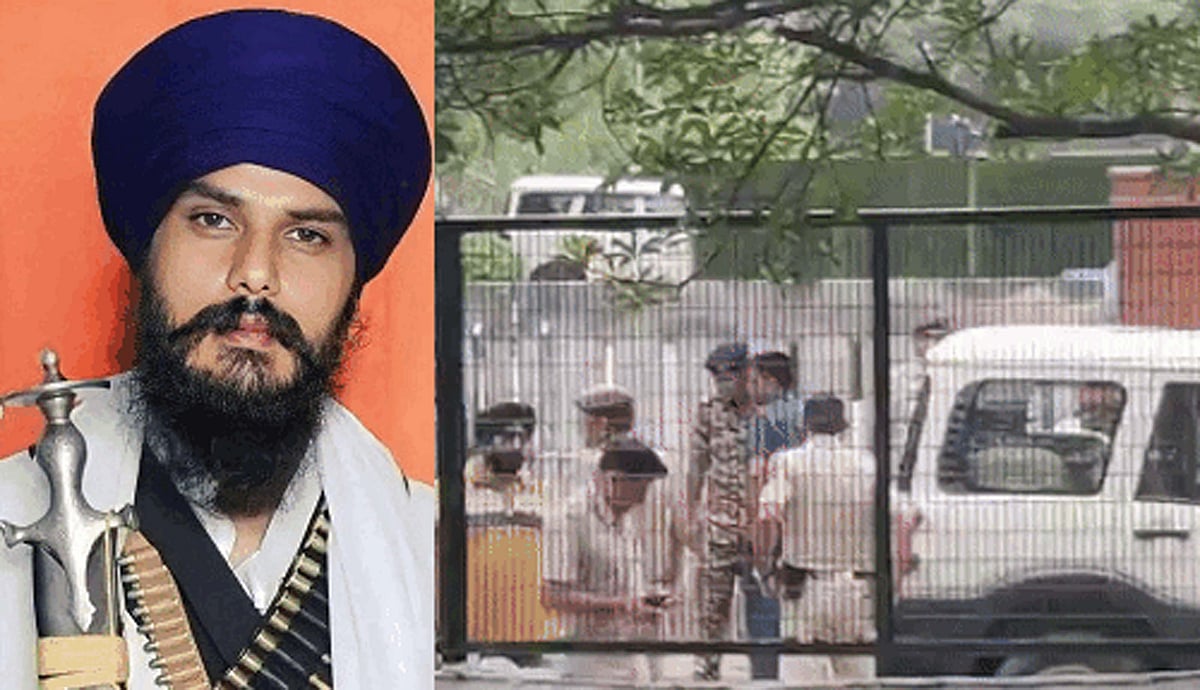 امرت پال سنگھ کو ڈبروگڑھ جیل واپس بھیجا گیا، کل لیا تھا رکن پارلیمنٹ کے طور پر حلف