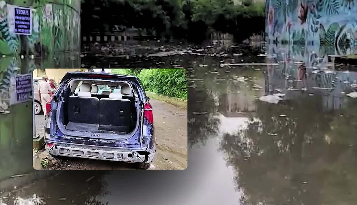 فریدآباد: بارش اور بدانتظامی کے باعث ’ایکس یو وی‘ گاڑی زیرِ آب، بینک کے منیجر اور کیشئر کی ہلاکت