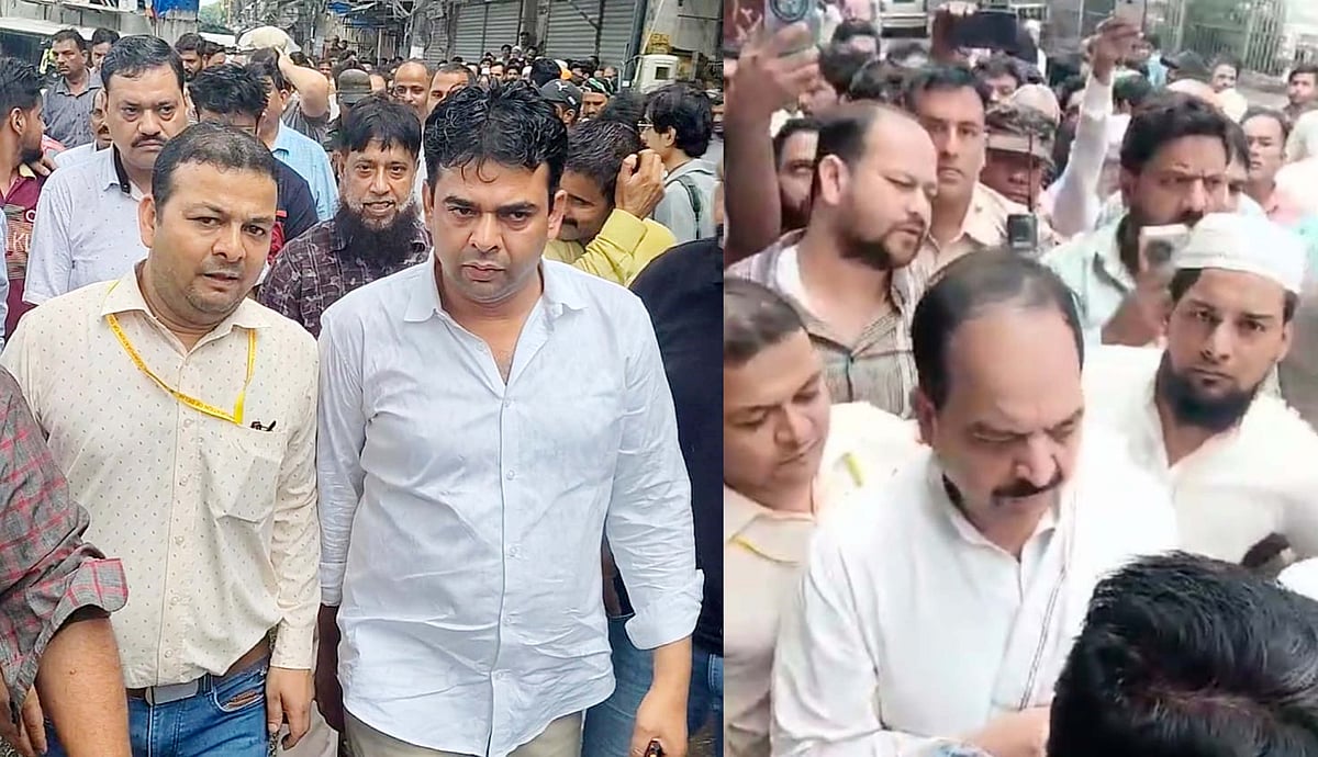 دہلی: کانگریس لیڈر چودھری متین احمد اور زبیر احمد نے دکانوں کو سیل ہونے سے بچایا