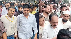 دہلی: کانگریس لیڈر چودھری متین احمد اور زبیر احمد نے دکانوں کو سیل ہونے سے بچایا