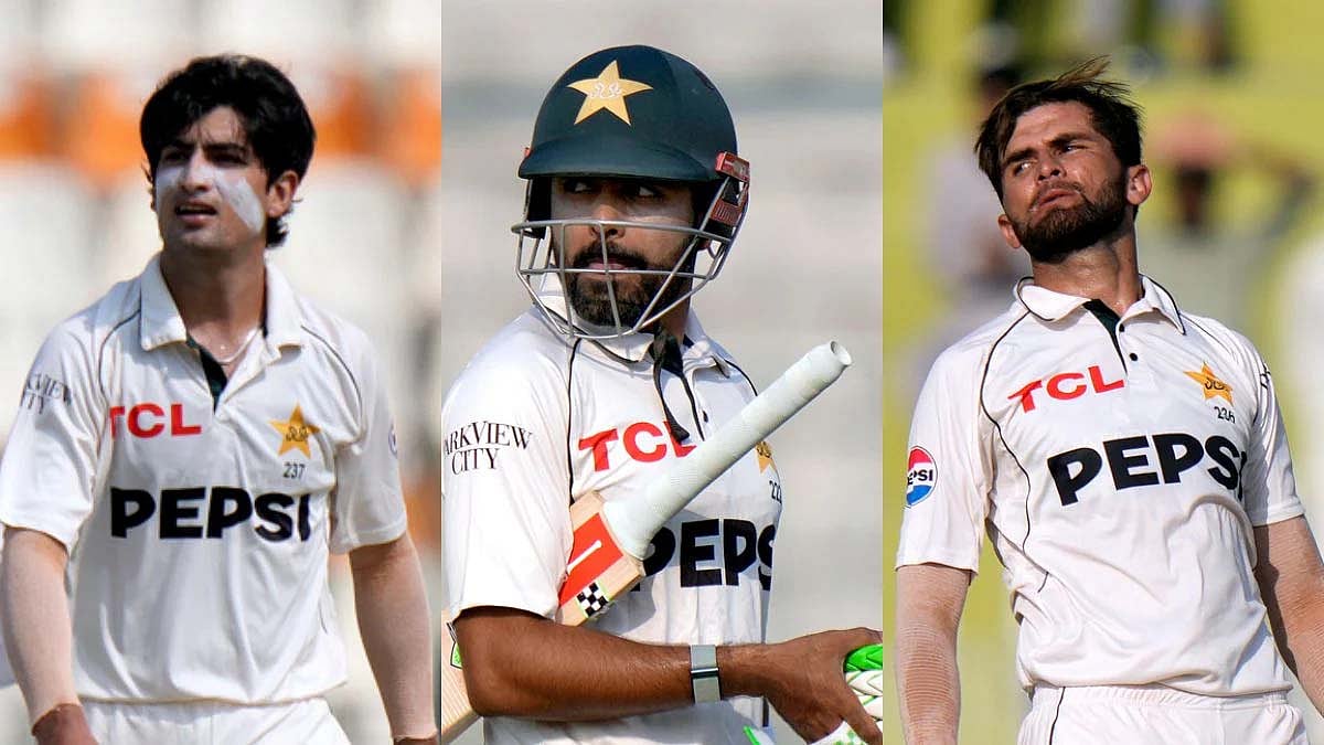 بابر اعظم، شاہین آفریدی اور نسیم شاہ پاکستانی ٹیسٹ ٹیم سے باہر، انگلینڈ سے کراری شکست کے بعد پی سی بی کا فیصلہ
