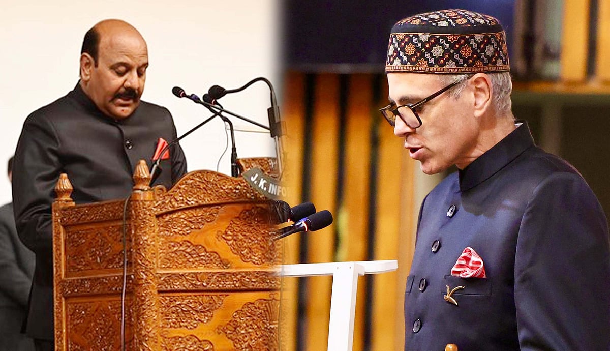 عمر عبداللہ نے وزیر اعلیٰ جموں و کشمیر کی حیثیت سے حلف لیا، سریندر سنگھ نائب وزیر اعلیٰ مقرر