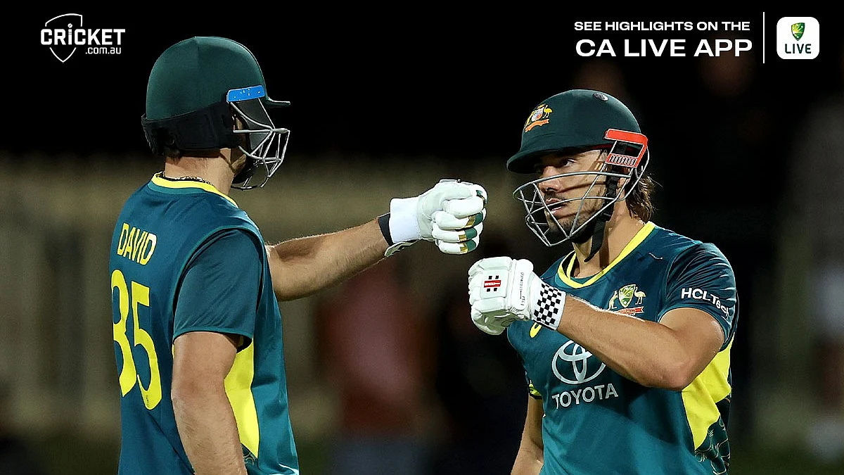 <div class="paragraphs"><p>مارکس اسٹوئنس اور ٹم ڈیوڈ، تصویر&nbsp;<a href="https://x.com/cricketcomau">@cricketcomau</a></p></div>