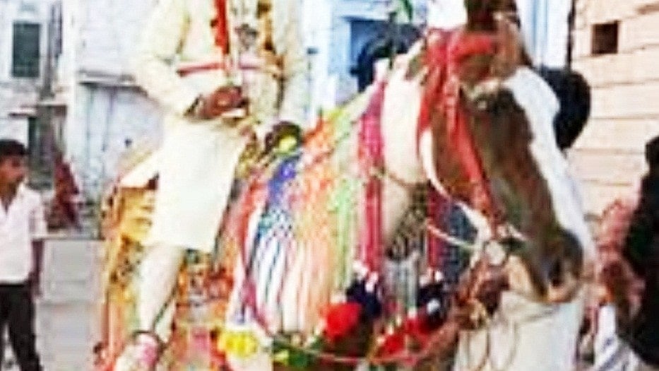 دلت دولہے کو گھوڑی سے نیچے گرایا، پانچ گرفتار