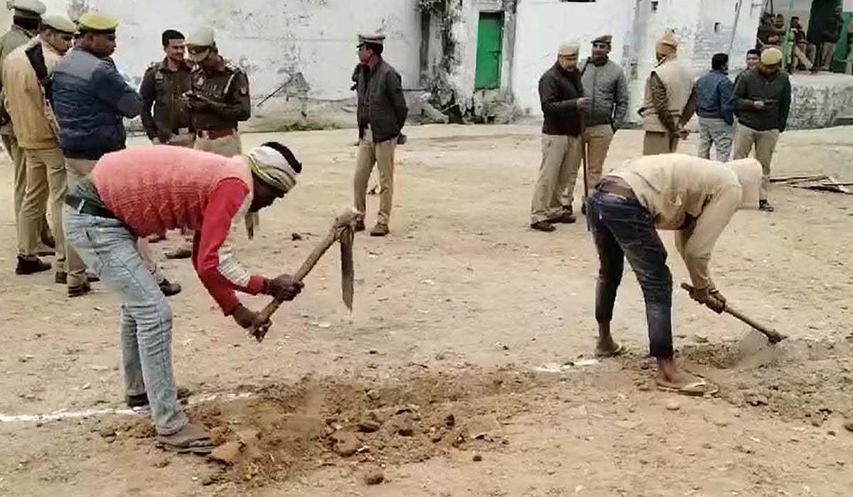 سنبھل میں جامع مسجد کے قریب پولیس چوکی کی تعمیر شروع