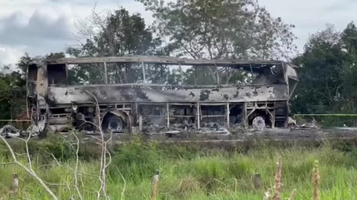 میکسیکو میں خوفناک سڑک حادثہ، ٹرک سے ٹکر کے بعد بس میں لگی شدید آگ، 41 زندگیاں جل کر خاک