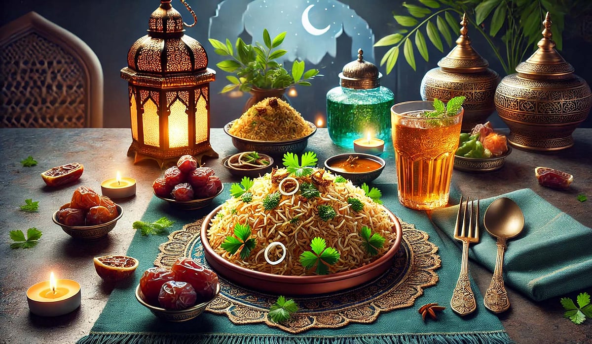 رمضان کی خاص سوغات، افطار کے لیے مزیدار حیدرآبادی دم بریانی