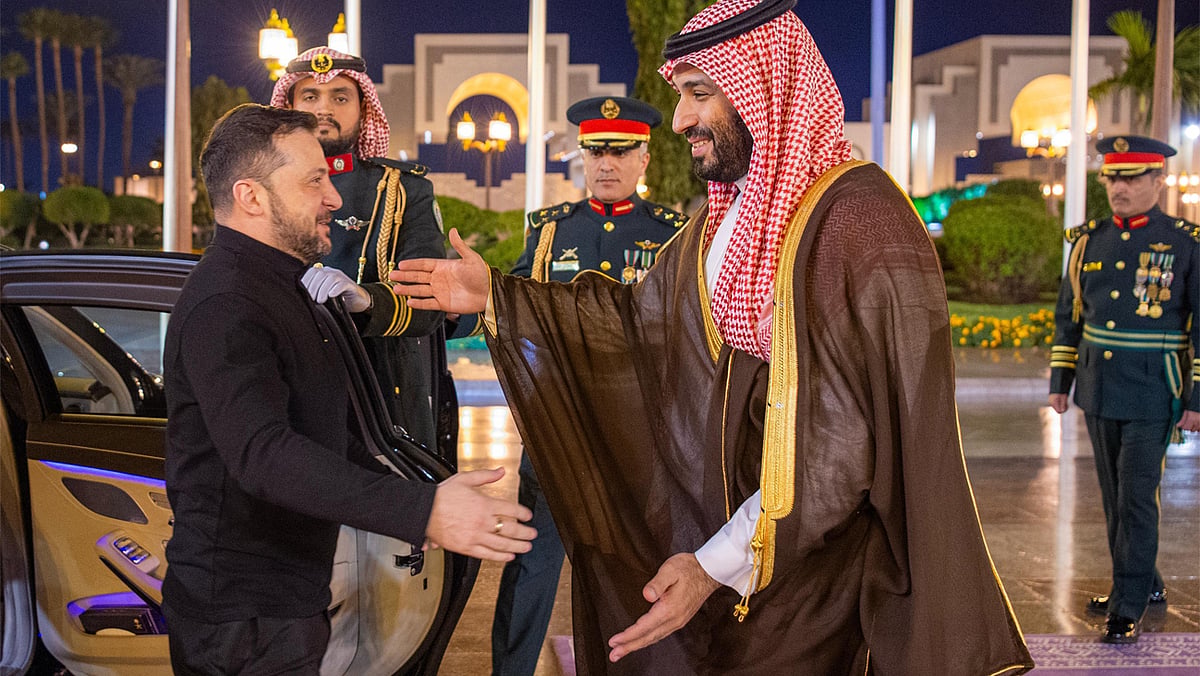 سعودی عرب میں محمد بن سلمان سے زیلنسکی کی ملاقات، امن معاہدے کو لے کر ہونے والی میٹنگ پر سبھی کی نظریں