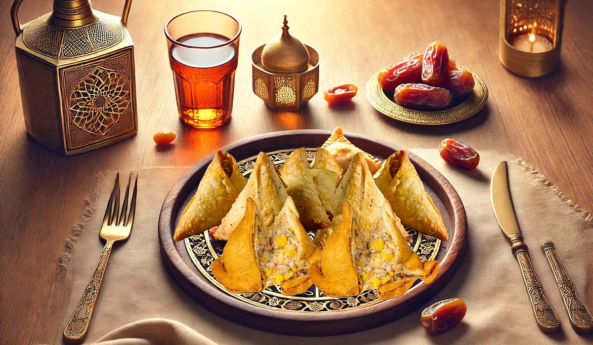افطار کے لیے منفرد اور مزیدار پیزا سموسہ