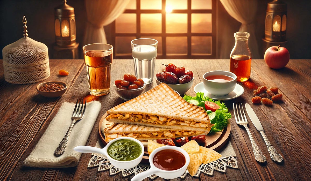 چکن تکہ سینڈوچ: سحری میں ذائقہ اور غذائیت کا شاندار امتزاج
