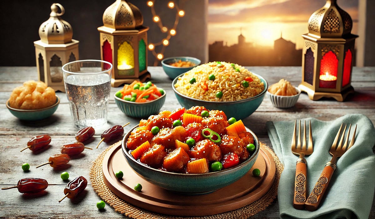 چکن منچورین ود فرائیڈ رائس – ایک مزیدار افطار ڈش