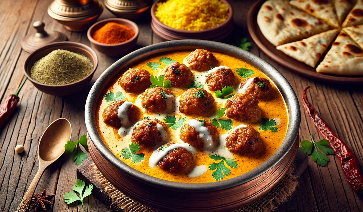 کشمیری کوفتے: خوشبودار مسالوں اور دہی کی خاص گریوی میں تیار ہونے والی لذیذ ڈش