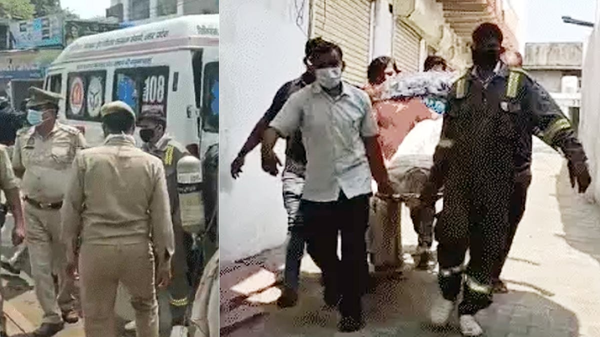 متھرا میں آئس فیکٹری میں امونیا گیس کے اخراج سے افرا تفری، گھٹنے لگا دم، جان بچا کر بھاگے لوگ