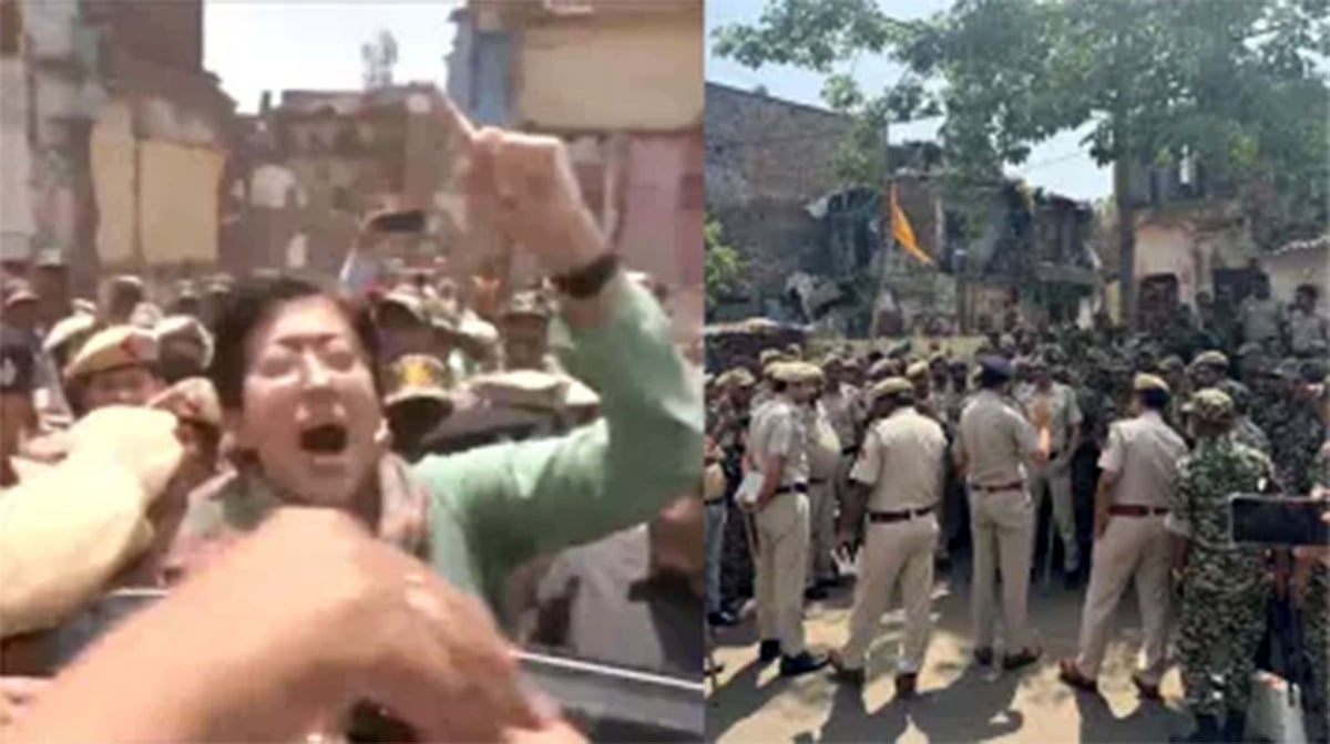 جھگی بستی پر بلڈوزر سے قبل احتجاج، پولیس نے عام آدمی پارٹی کی رہنما آتشی کو حراست میں لیا