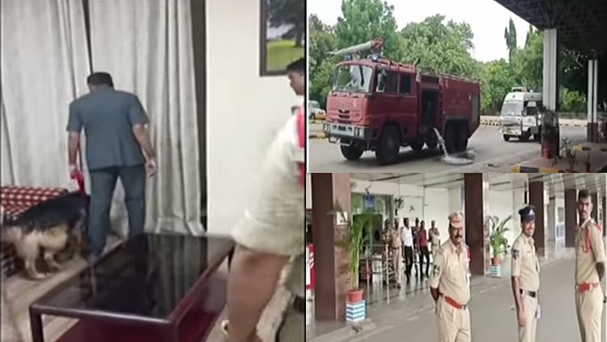 حیدر آباد کے بیگم پیٹ ہوائی اڈے کو بم سے اڑانے کی دھمکی، ایمرجنسی رسپانس ٹیم تعینات، سرچ آپریشن جاری