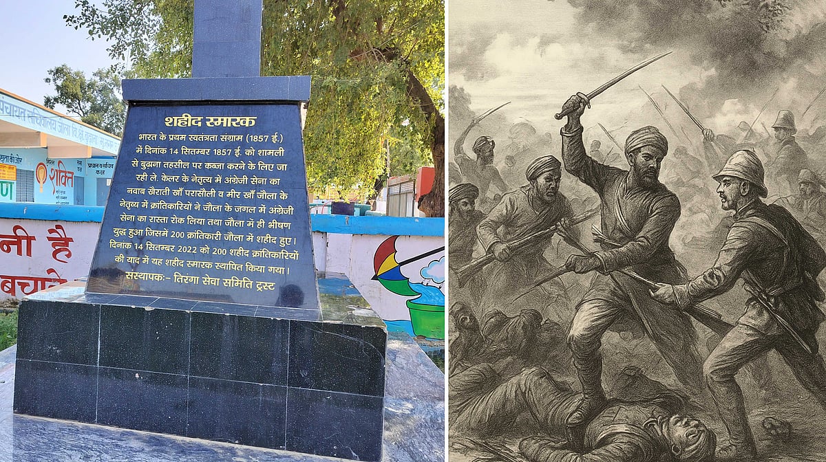گم نام مجاہد آزادی نواب خیراتی خاں پنڈاری اور مظفر نگر موضع جولا کی معرکہ آرائی