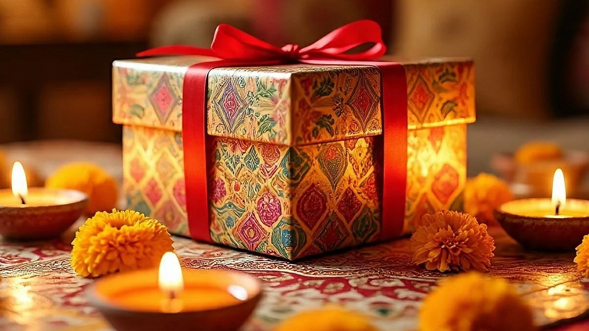 <div class="paragraphs"><p>دیوالی کا تحفہ، تصویر: میٹا اے آئی</p></div>