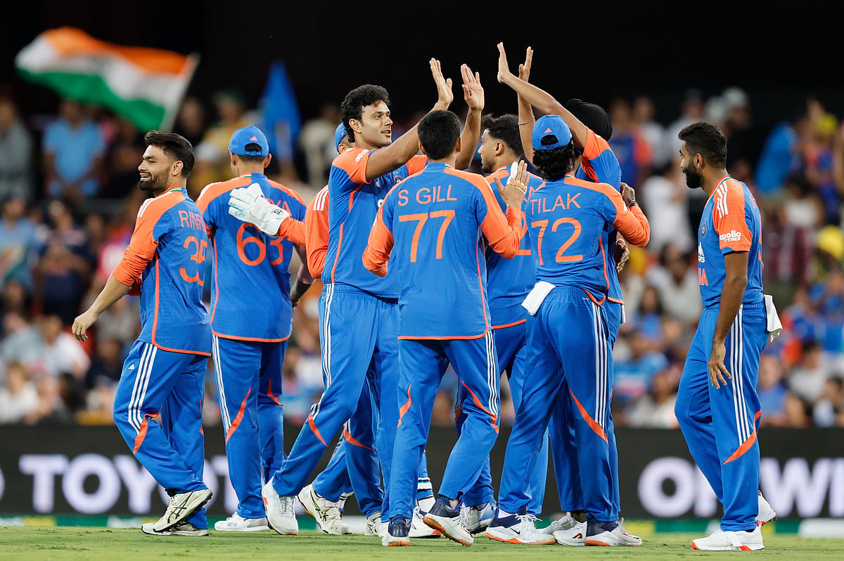 <div class="paragraphs"><p>جشن مناتے ہوئے ہندوستانی کھلاڑی، تصویر&nbsp;<a href="https://x.com/BCCI">@BCCI</a></p></div>