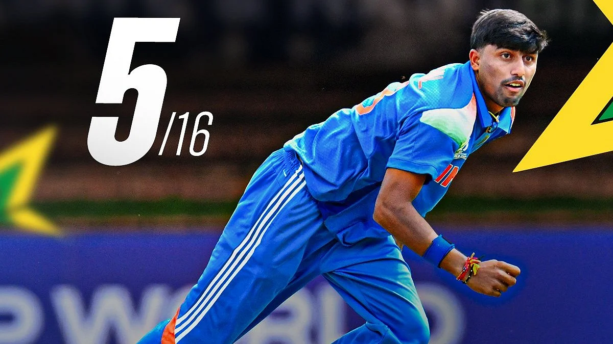 <div class="paragraphs"><p>پلیئر آف دی میچ ہینل پٹیل، تصویر بشکریہ @BCCI</p></div>
