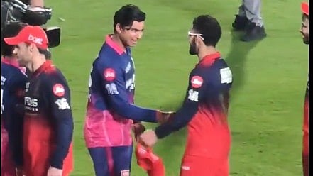 ویبھو سوریہ ونشی کی آتشی بلے بازی کے مرید ہوئے وراٹ کوہلی، میچ کے بعد 2 الفاظ میں لکھا خاص پیغام