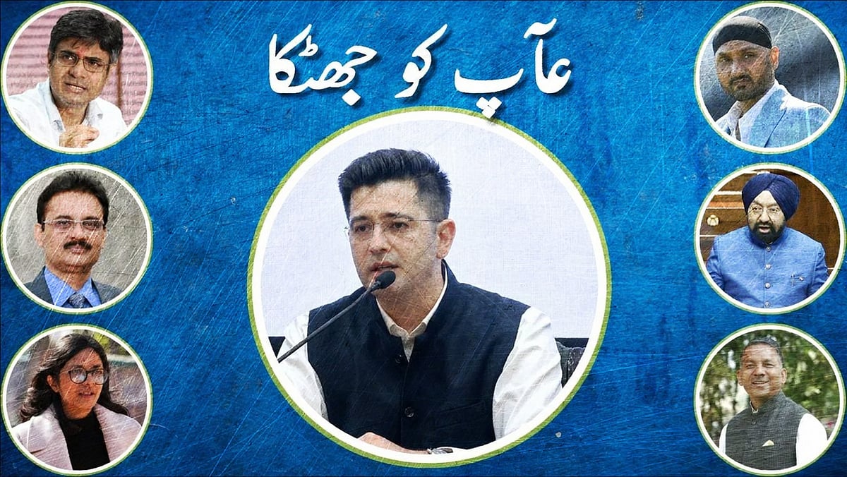 عآپ کو پھر ملی بری خبر، راگھو چڈھا سمیت سبھی باغی اراکین پارلیمنٹ کو راجیہ سبھا نے دی منظوری