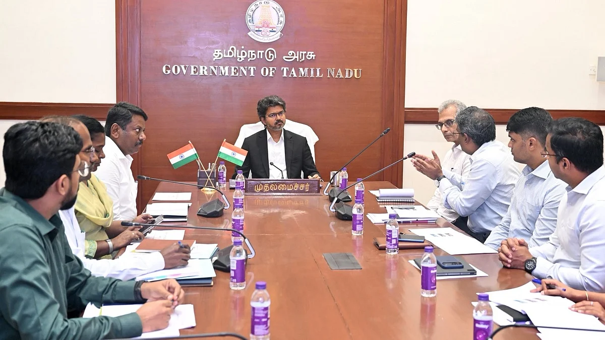 <div class="paragraphs"><p>تمل ناڈو کے وزیر اعلیٰ جوزف وجے، تصویر سوشل میڈیا بشکریہ @CMOTamilnadu</p></div>