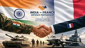 <div class="paragraphs"><p>ہندوستان-فرانس دفاعی معاہدہ، تصویر اے آئی</p></div>