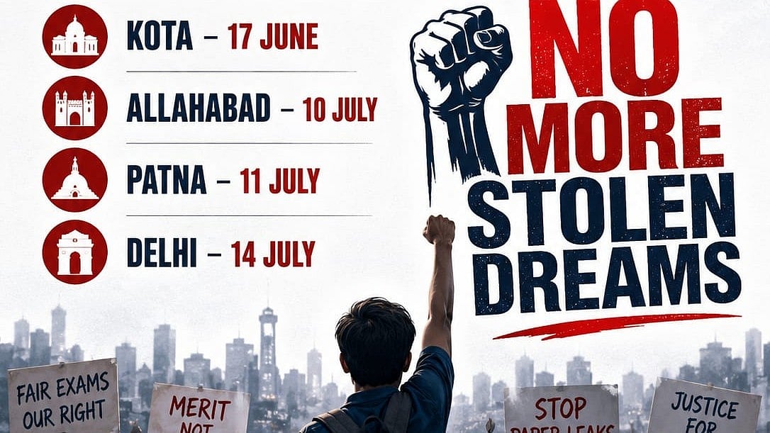 ’نیٹ پیپر لیک‘ کے خلاف راہل گاندھی کوٹہ، الٰہ آباد، پٹنہ اور دہلی میں بلند کریں گے آواز، اسٹوڈنٹ کنونشن کی تاریخوں کا اعلان