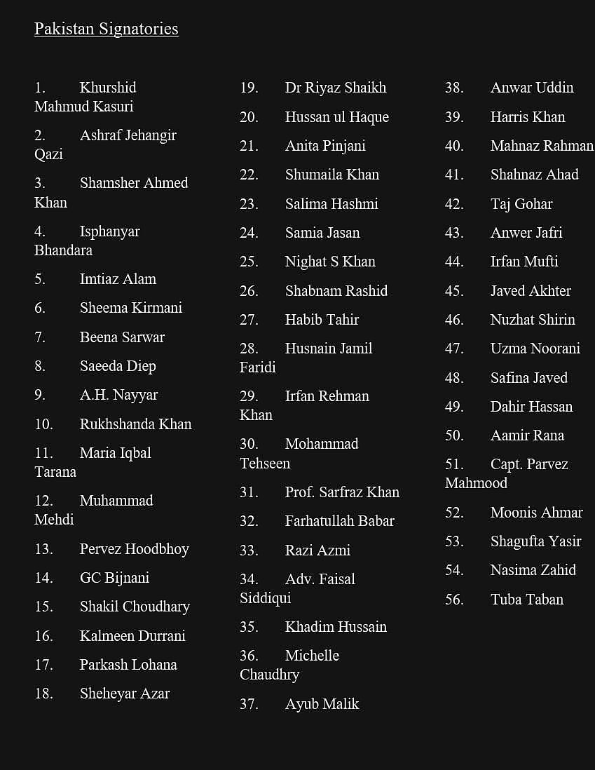 پاکستان-ہندوستان کے درمیان تعلقات کو بہتر بنانے کے لیے دونوں ممالک کی 117 سرکردہ شخصیات نے مودی-شہباز کو لکھا خط
