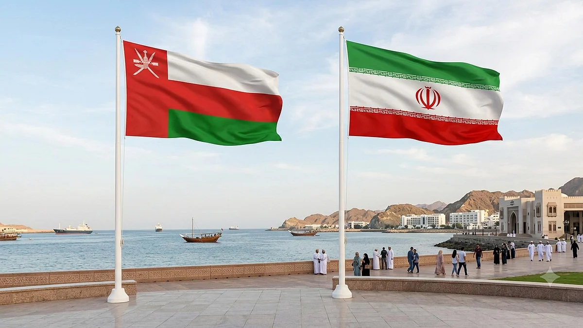 <div class="paragraphs"><p>ایران اور عمان کا پرچم، تصویر سوشل میڈیا</p></div>
