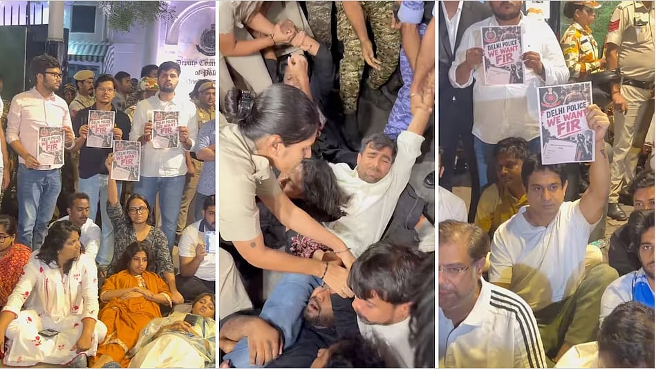 ’دہلی پولیس کو لگتا ہے، اس استحصال سے ہم ڈر جائیں گے‘، سنسد مارگ تھانہ کے باہر نوجوانوں پر کارروائی سے کانگریس ناراض
