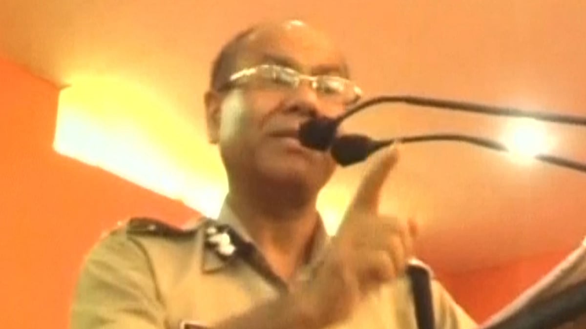 हरियाणा के डीजीपी केपी सिंह (फोटों: ANI)