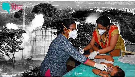 विशाखापत्तनम में गैस लीक के बाद भयानक मंजर,सड़क पर बदहवास दिखे लोग
