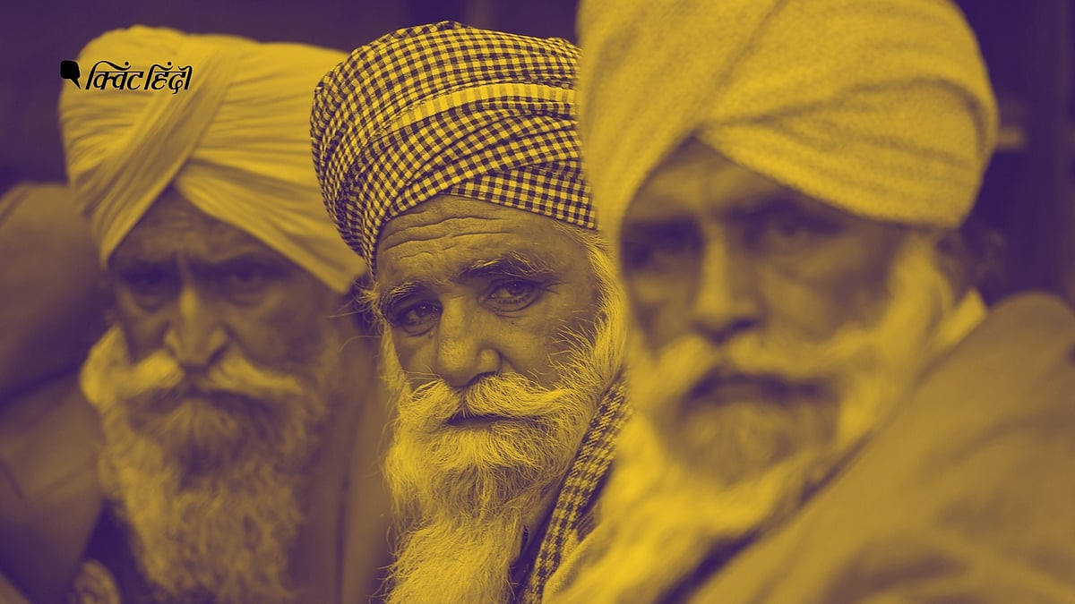 16 दिसंबर 2020 को सिंघु बॉर्डर पर किसान प्रदर्शनकारी