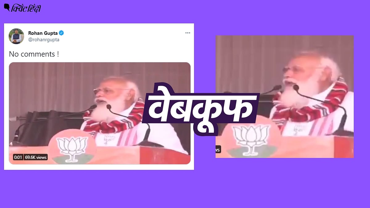 वीडियो में पीएम मोदी कहते दिख रहे हैं - गरीबों को सिर्फ सपने दिखाओ, झूठ बोलो