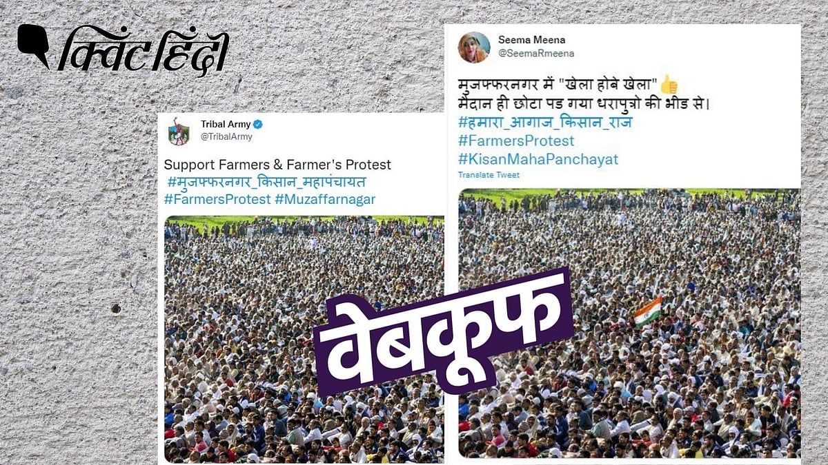 <div class="paragraphs"><p>फरवरी में भी शामली में एक महापंचायत का आयोजन किया गया था, ये फोटो तब की है.</p></div>