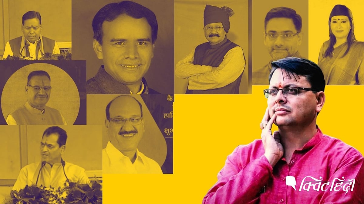 <div class="paragraphs"><p>Pushkar Singh Dhami Cabinet Thakur Brahmin face</p></div>