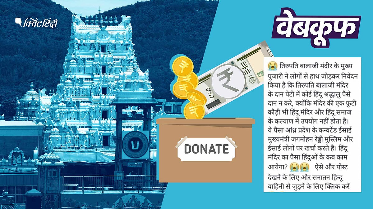 <div class="paragraphs"><p>दावा है कि मुख्य पुजारी ने हिंदुओं से मंदिर में कोई दान न देने की अपील की है</p></div>